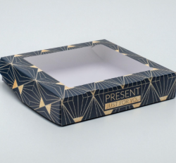 Коробка складная «Present», 20 × 20 × 4 см Изображение Коробка складная «Present», 20 × 20 × 4 см